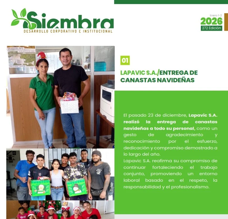 Boletín Enero 1/2 - 2026 LAPAVIC S.A.